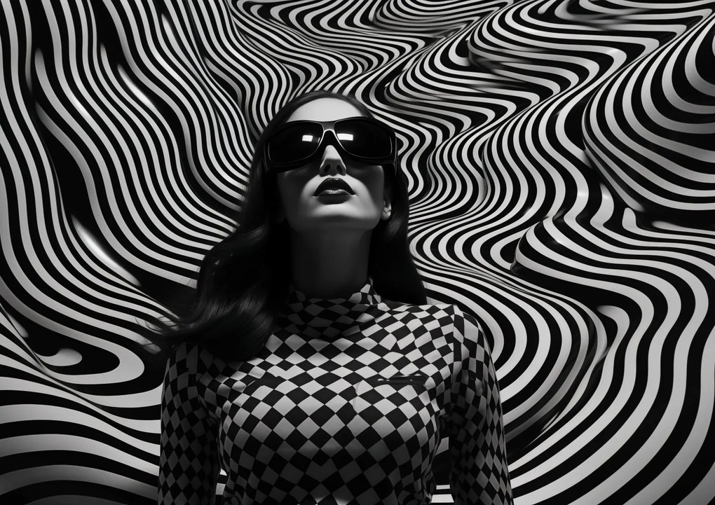 Poszter 84,1x59,4cm Kontraszt fekete szemüveggel