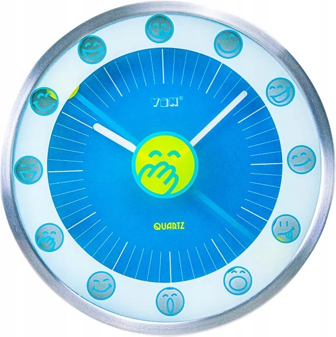 Érdekes Falióra Quartz Kerek Mosoly Arcok Gyerekeknek Otthonra 30cm