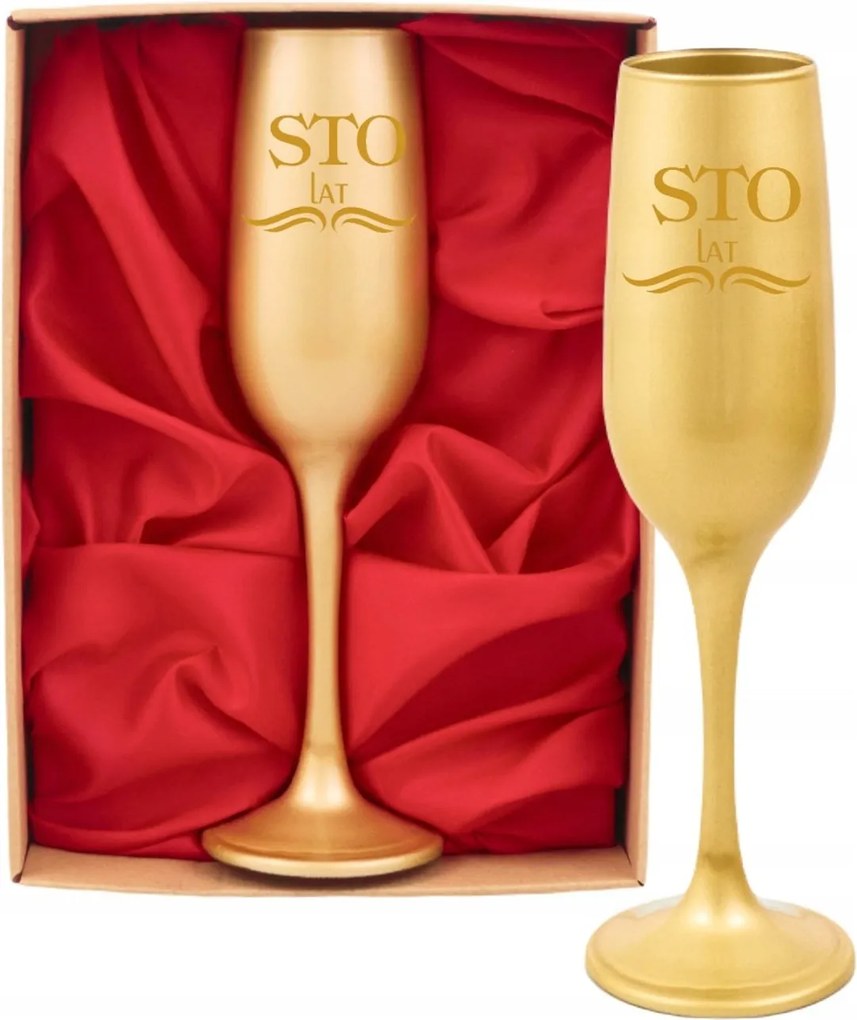 Arany színű kehely szaténban, ajándék 18. 20. 30. 40. 50. 60. 70. 80. 90. születésnapra