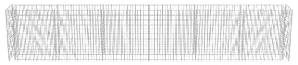 horganyzott acél gabion magaságyás 540 x 50 x 100 cm