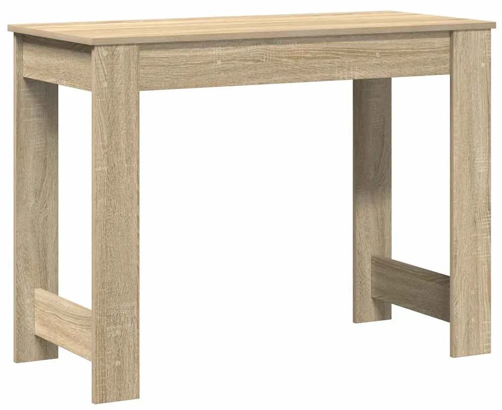 sonoma tölgy színű szerelt fa íróasztal 100x45x75 cm