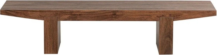 Sötét natúr színű akácfa dohányzóasztal 48x152 cm Eron – WOOOD