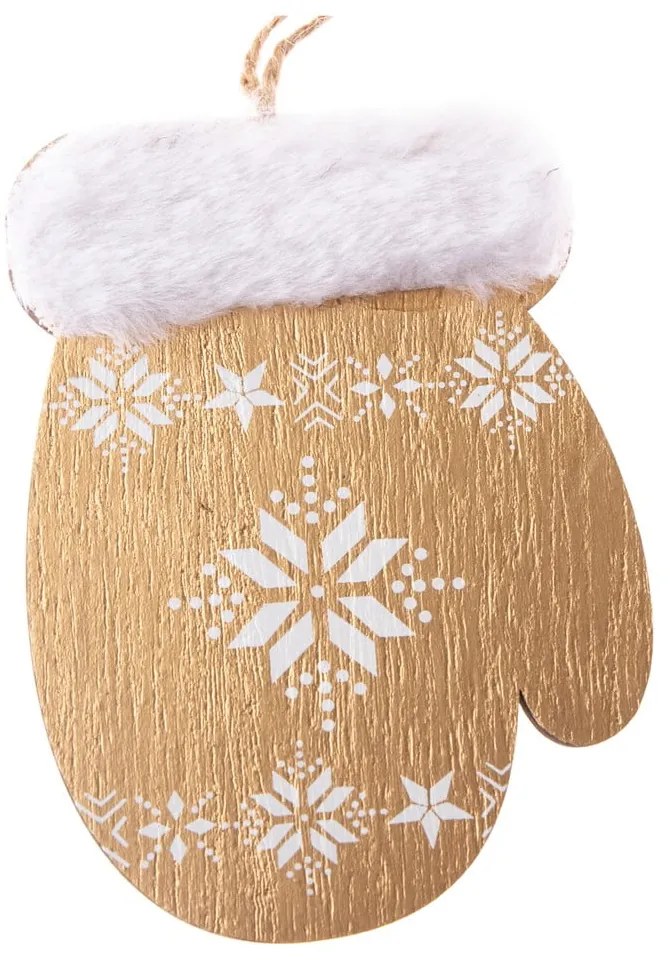 2 db-os kesztyű alakú függődísz fából, magasság 10,7 cm - Dakls