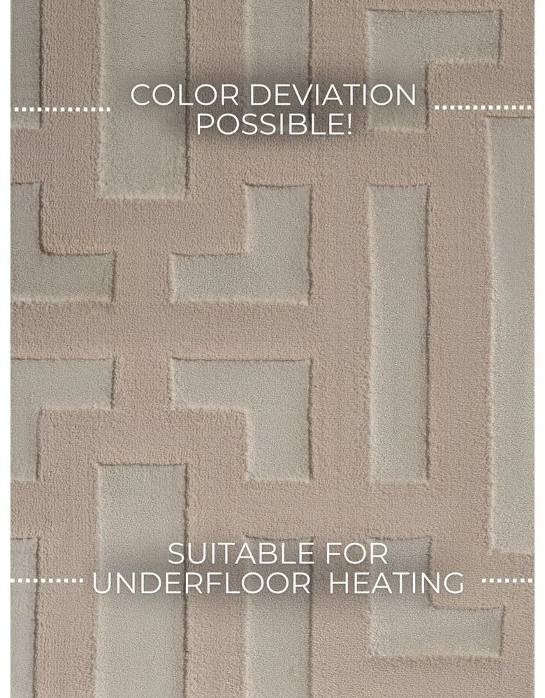 Bézs futószőnyeg 80x240 cm Perles Onyx – Elle Decoration