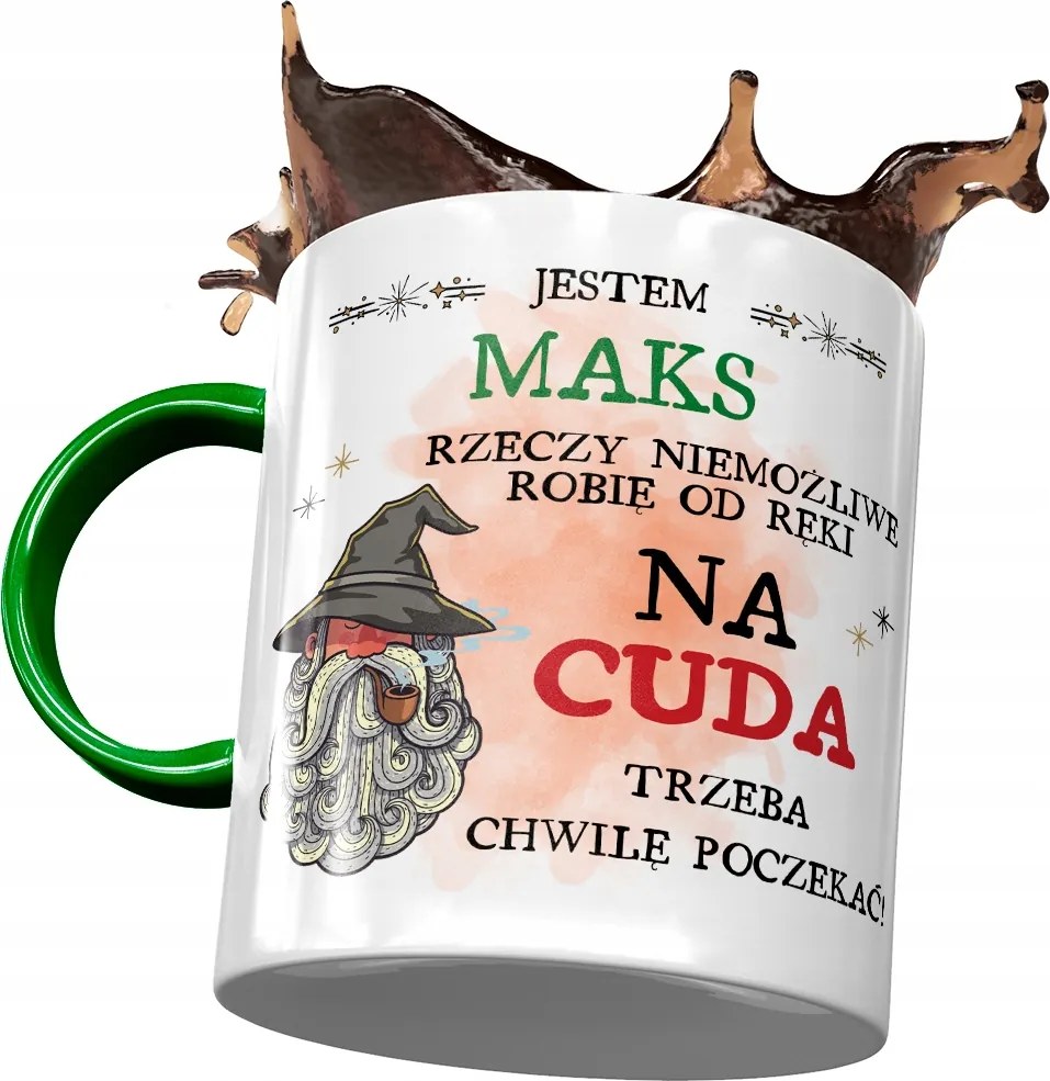 Zöld Bögre Max Maximilian Ajándék Nyomtatott Fotóval