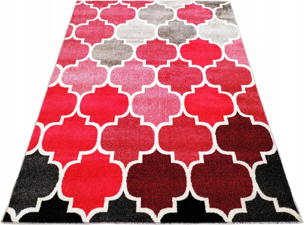 Szőnyeg 200x300 Piros Málna Fríz Szőtt 2x3 3x2