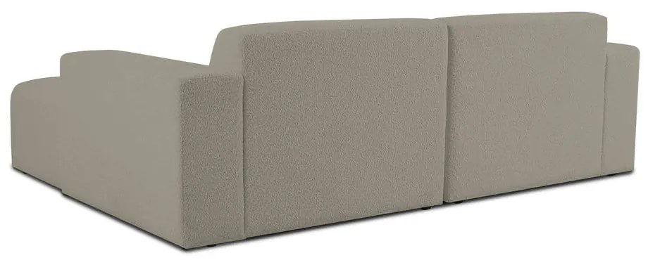 Világosbarna buklé sarokkanapé (jobb oldali) Roxy – Scandic