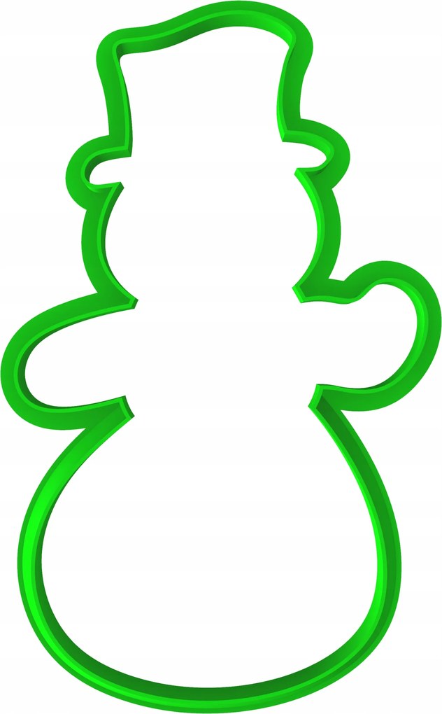 Karácsonyi Mézeskalács Forma Karácsonyi Nagy XXL Hóember 14cm