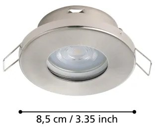 Eglo 901761 - KÉSZLET 3xLED Fürdőszobai lámpa FAVAZZINA 1xGU10/4W/230V IP44 króm