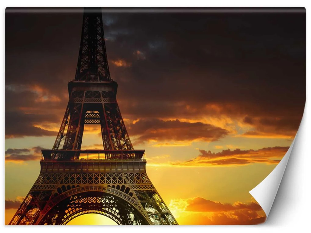Gario Fotótapéta Az Eiffel-torony naplementében Anyag: Vlies, Méret: 450 x 315 cm