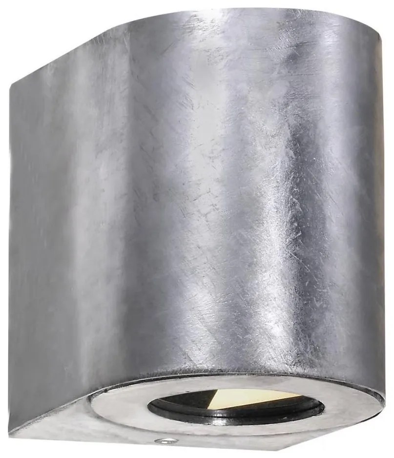 Nordlux - LED kültéri fali lámpatest CANTO 2xLED/6W/230V IP44 ezüstszínű