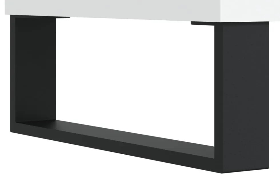 fehér szerelt fa TV-szekrény 150 x 30 x 44,5 cm