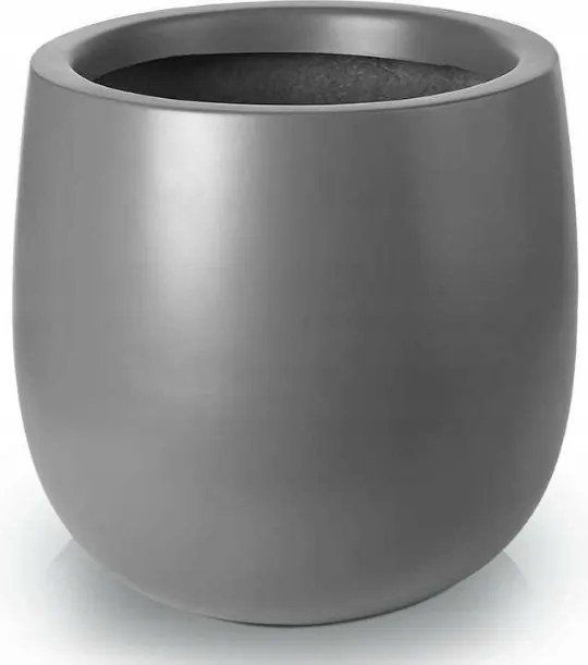 Virágtartó üvegszálas szürke grafit 35 cm x 34 x 35 cm Polnix 95.036.34