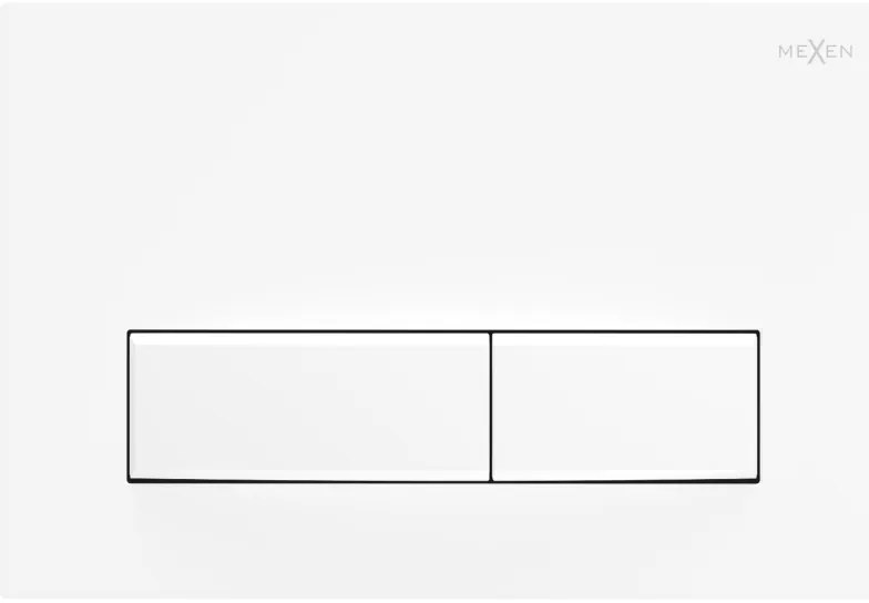 Mexen Fenix 09 öblítőgomb, fehér matt - 600920