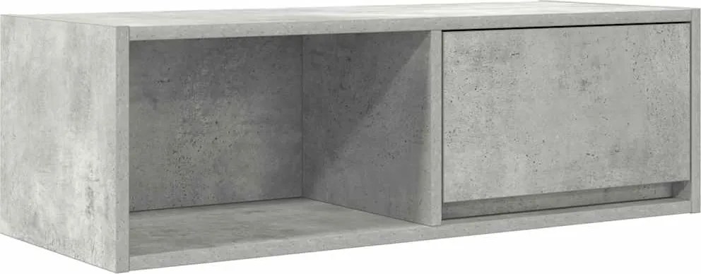 vidaXL betonszürke szerelt fa TV-szekrény 80x31x25,5 cm