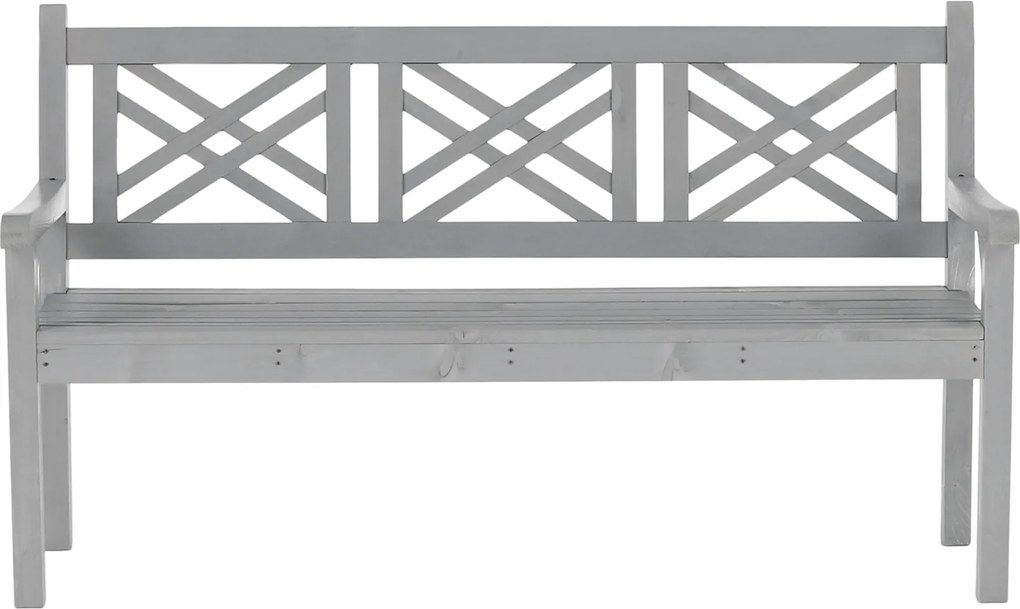 Fából készült kerti pad, szürke, 150 cm, FABLA
