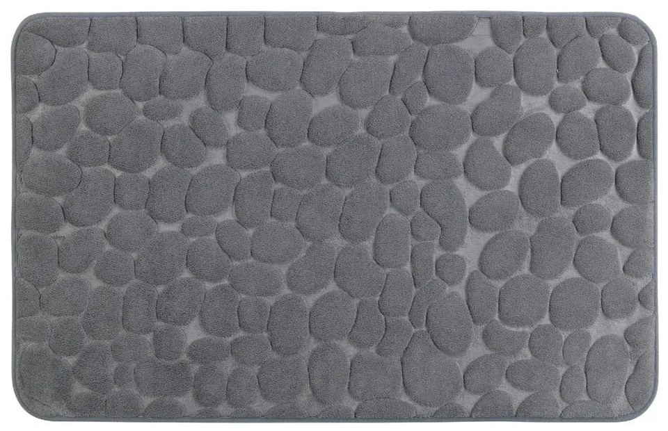 Grey szürke memóriahabos fürdőszobai kilépő, 80 x 50 cm - Wenko