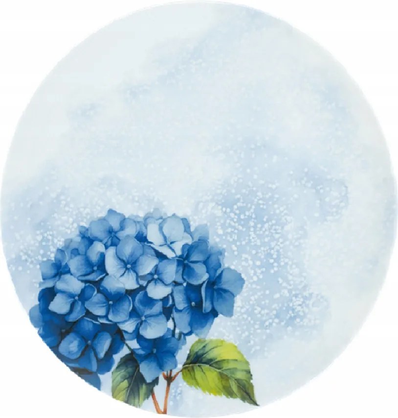 Étkészlet 6 fő részére/18 el. Lubiana Vanilla Hortenzia kék