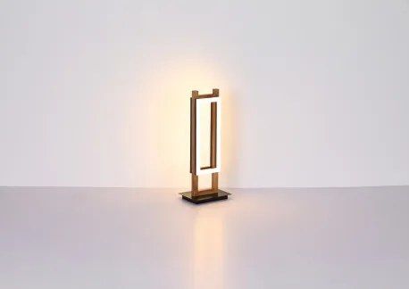 Globo 67266W Fali lámpa fém fekete matt, MDF sötétbarna, műanyag fehér, SzxM: 135x450mm, Mélység: 75mm, tartozék: LED 10W 230V, 1050lm forrás, 400lm kimenet, 3000K