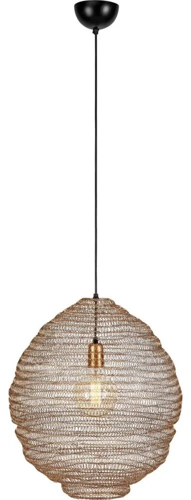 Markslöjd 108773 - Csillár zsinóron TAZZA 1xE27/40W/230V arany