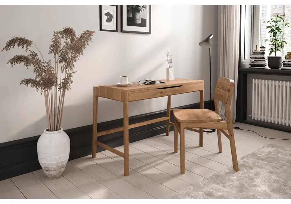 Tölgyfa fésülködőasztal 57x110 cm Twig – The Beds