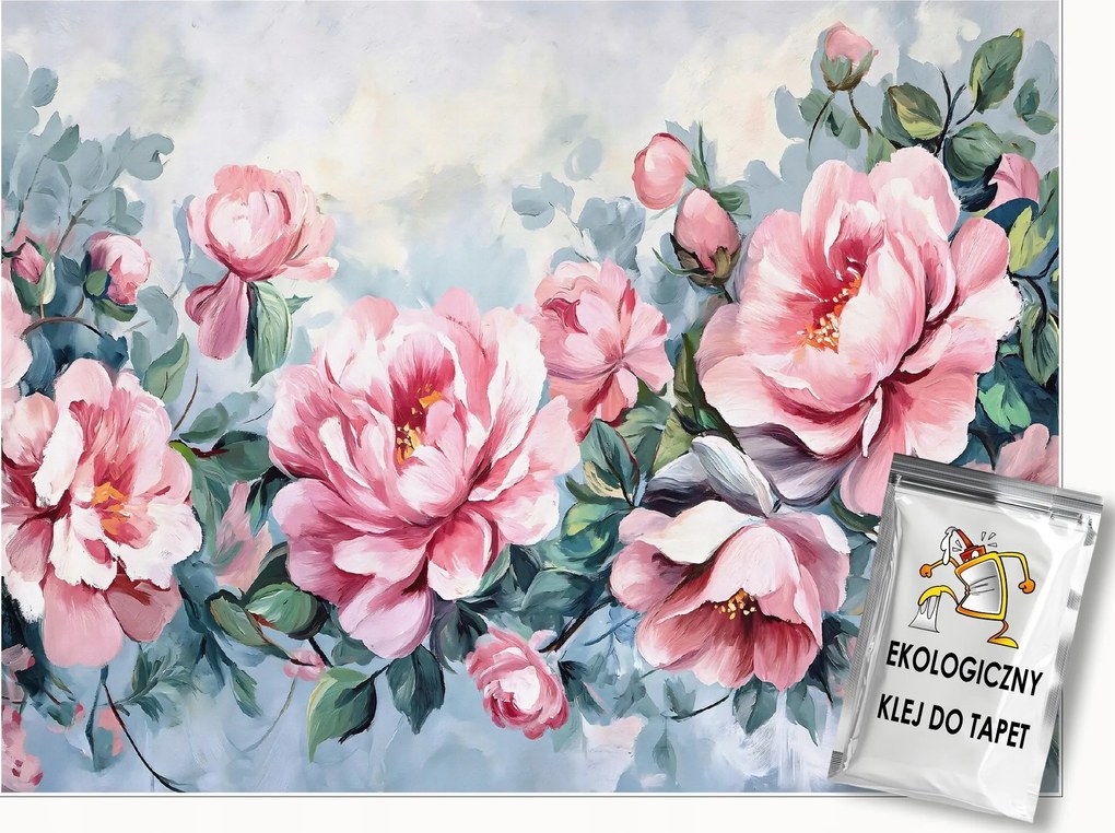 Fotótapéta Virágok A Betonon Rózsák Nagy Hálószoba Nappali Tapéta 150x105