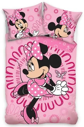 Carbotex Gyermek pamut ágynemű Mesés Minnie , 140x 200 cm, 70 x 90 cm, 140 x 200 cm.