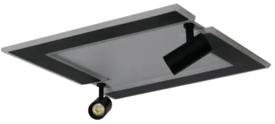 LED Dimmelhető mennyezeti lámpa LED/80W/230V 3000-6500K fekete + távirányítás