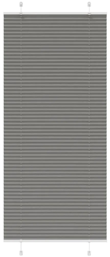 pliszírozott redőny antracit 85x200 cm szövetszélesség 84,4 cm