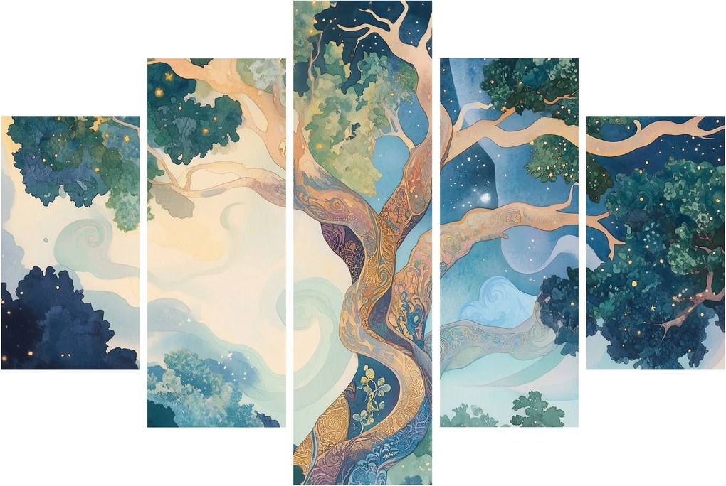 Kép – Kozmikus fa (150x105 cm)