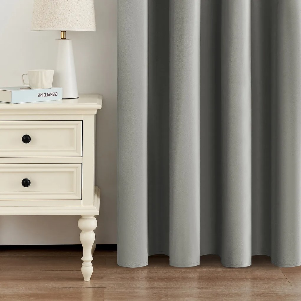 4Home Manila sötétítő függöny szürkészöld, 150 x 250 cm