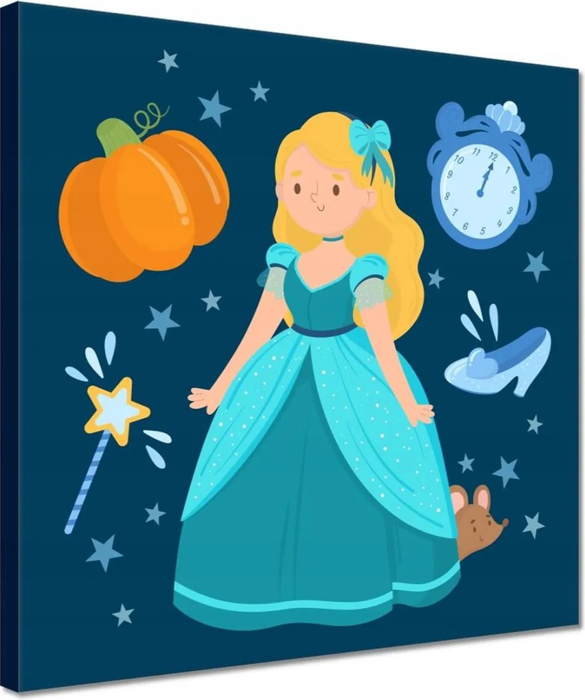 Vászonkép 30x30 Hamupipőke Bál Hintó