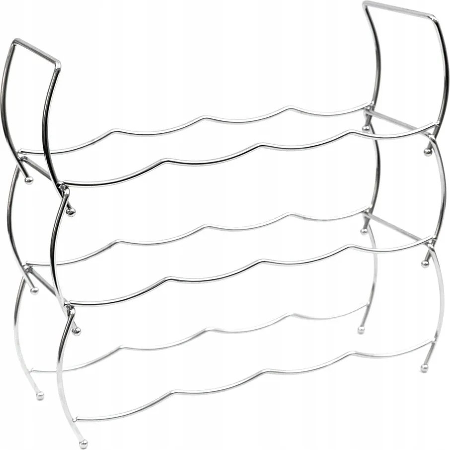 Bortartó Állvány Krómozott Fém 12 Palack Számára