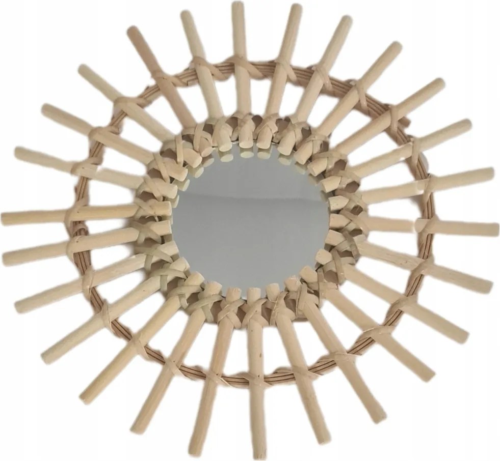 Bambusztükör Bambusz Tükör Nap Boho 28 CM