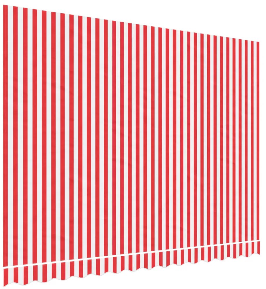piros és fehér csíkos pótszövet napellenzőhöz 3,5x2,5 m