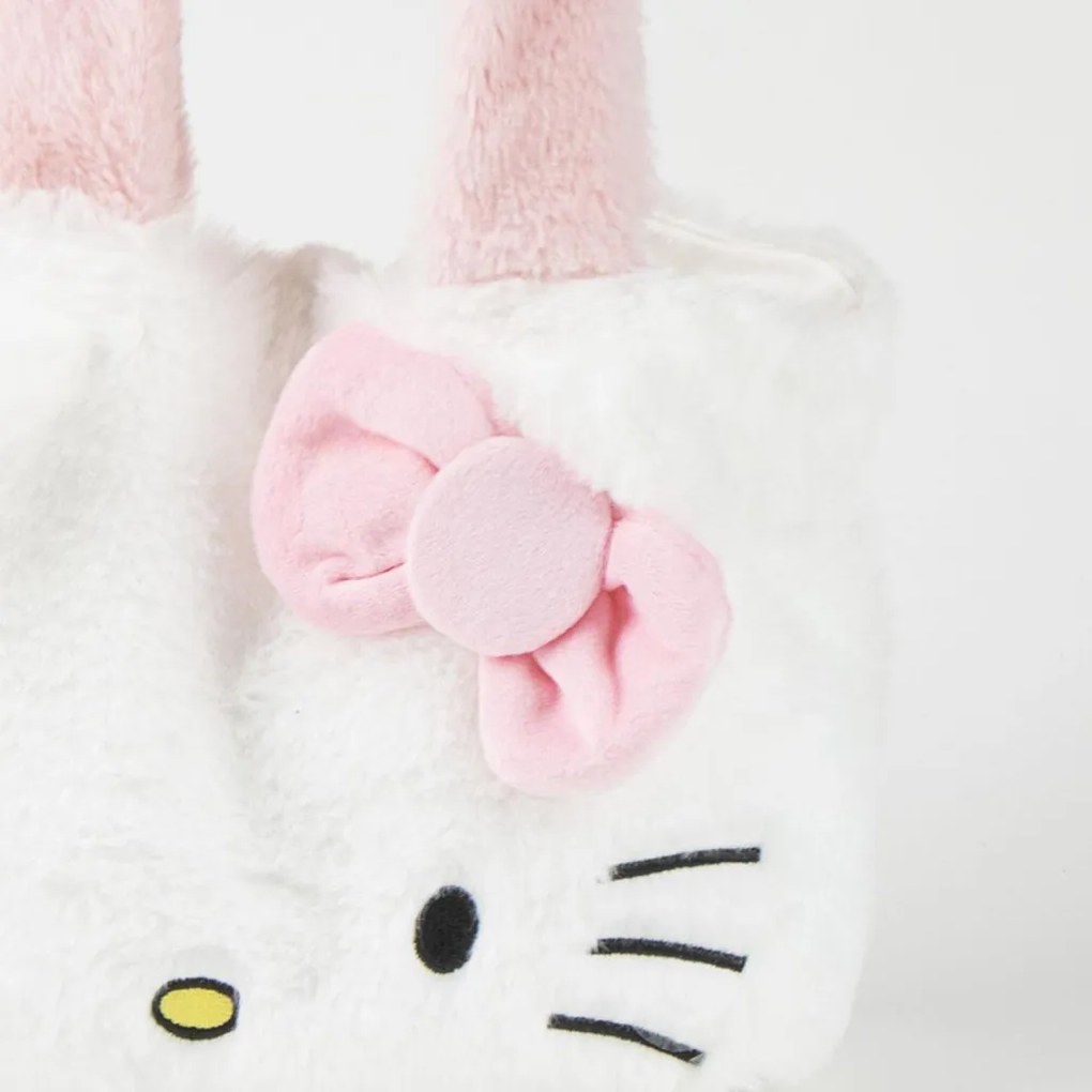 Hello Kitty White plüss shopping bag, bevásárlótáska 30 cm