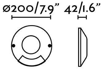 FARO 70285 - LED Kültéri taposólámpa LOTH-1 LED/6W/230V IK10 IP67