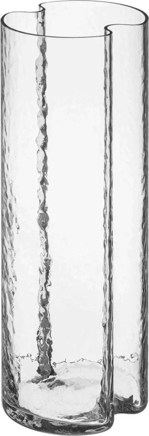 Üveg kézzel készített váza (magasság 24 cm) Tubu – noo.ma