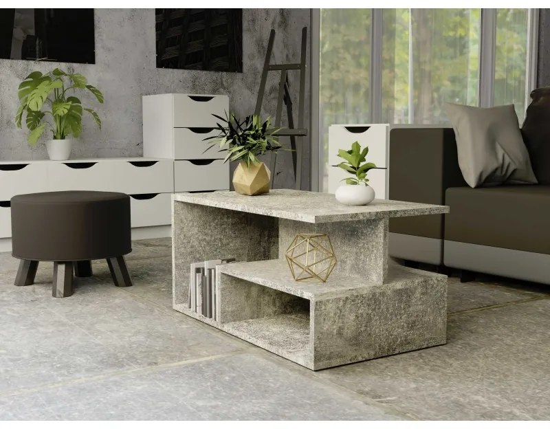 Arosa Prima dohányzóasztal, 90x43x51 cm, beton