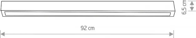 NOWODVORSKI 7598 STRAIGHT CEILING LED Modern Mennyezeti Lámpa T8 IP20