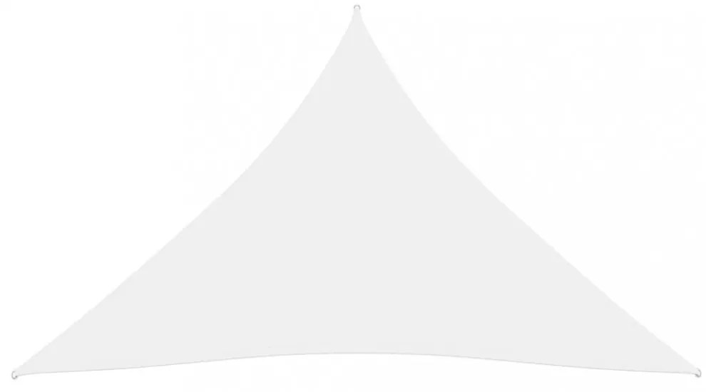 fehér háromszögű oxford-szövet napvitorla 5 x 7 x 7 m