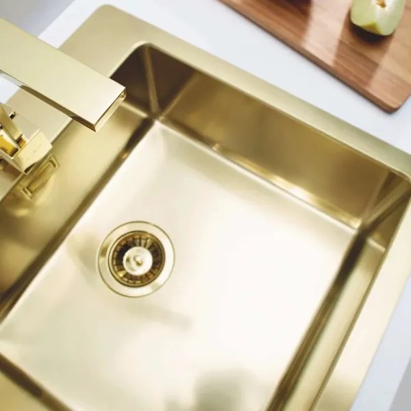 ALVEUS 1106867 - Mosogató PURE 52,5x51,5 cm monarch arany