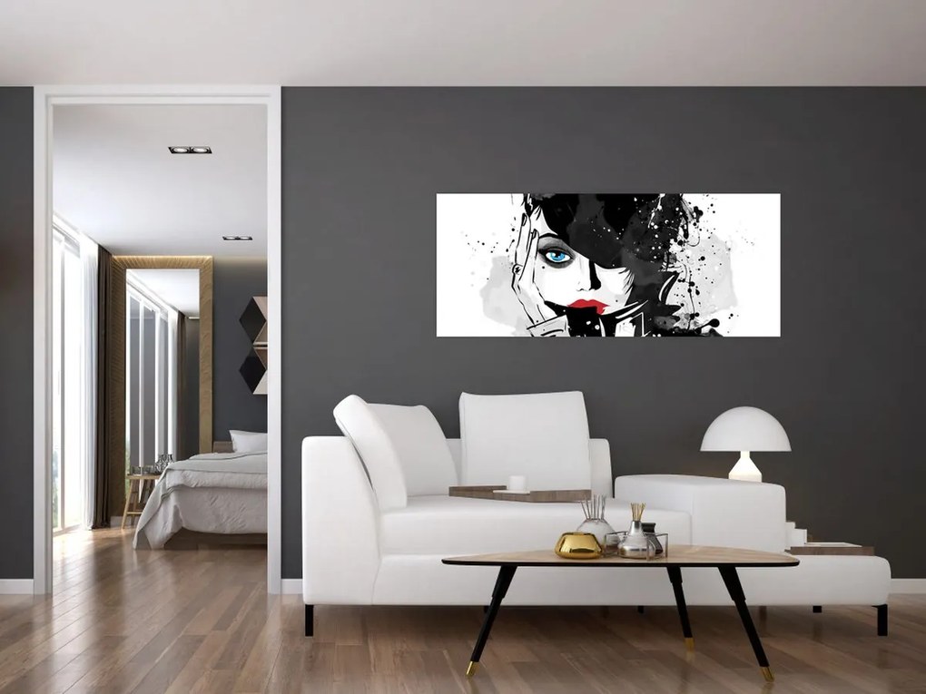 Kép - A titokzatos nő (120x50 cm)