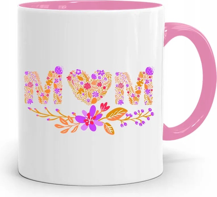 Rózsaszín Bögre Ajándék Anyukáknak Ajándék fényképes nyomattal