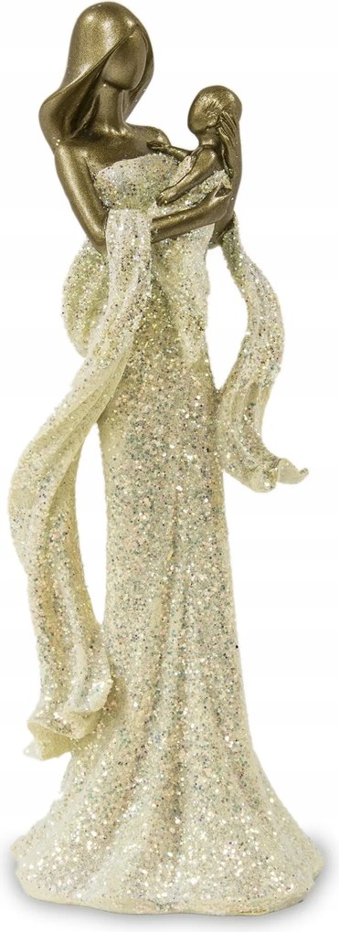 Figura Nők Gyerek Család Anya Figura Arany Dekoráció