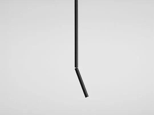 ALDEX 1084PL_G1_L STICK Hengeres Mennyezeti Lámpa Fekete G9 IP20
