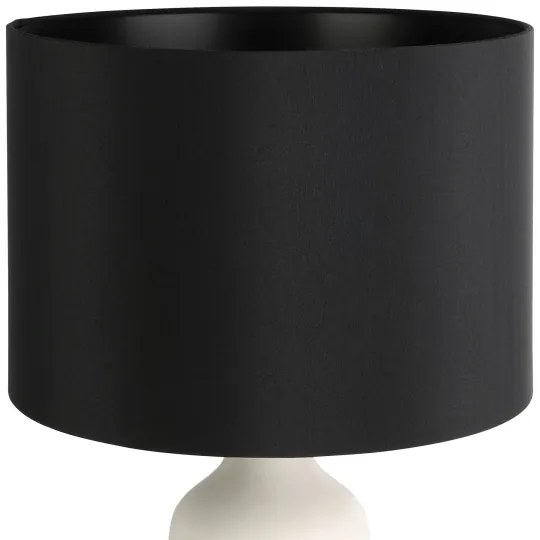 Eglo 43824 - Asztali lámpa VINOZA 1xE27/40W/230V fekete/fehér