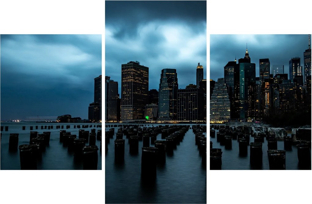 Kép - Kilátás a New York-i felhőkarcolókra (90x60 cm)