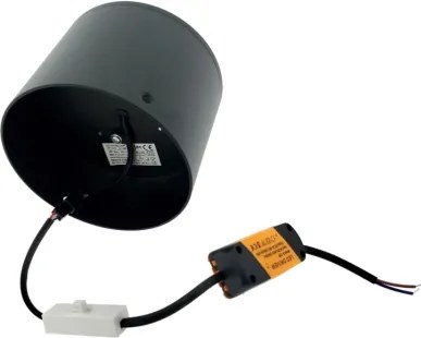 LED spotlámpa LED/10W/230V 3000/4000/6400K átm. 12 cm fekete