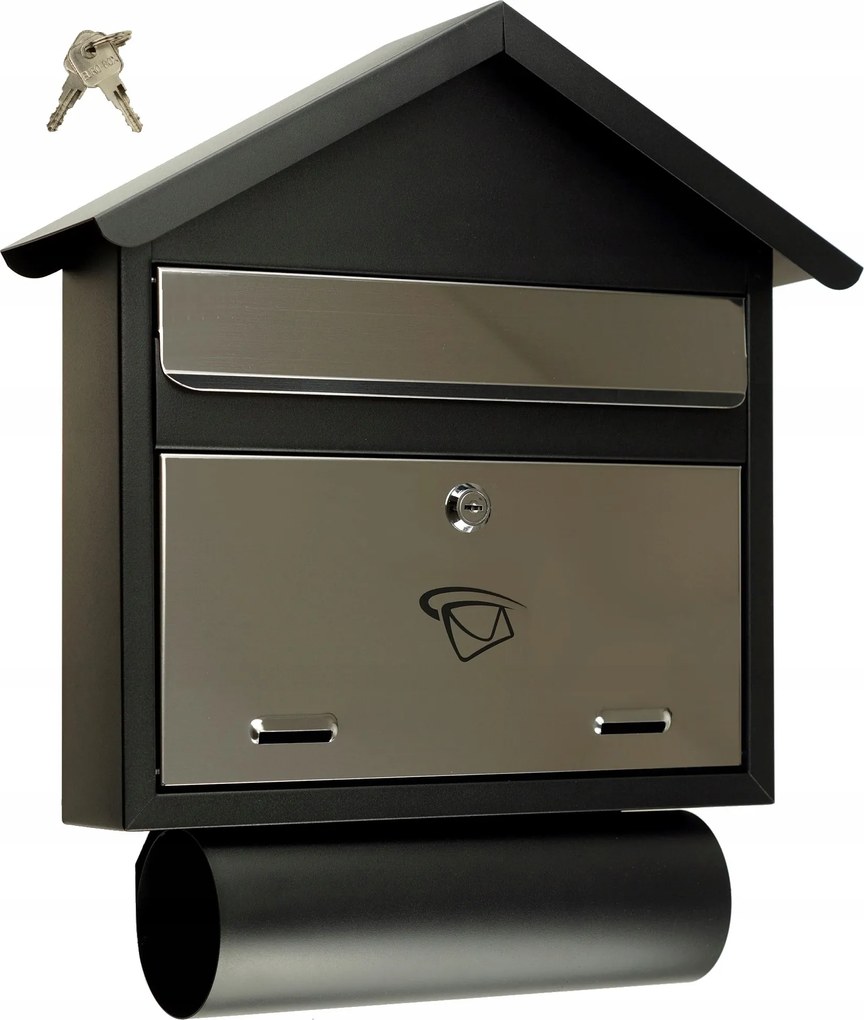 Postaláda C4 Formátum Nagy Rozsdamentes Inox